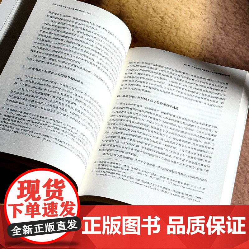 大中小学思政课一体化建设发展报告 2024 思想政治教育 正版 华东师范大学出版社高清大图