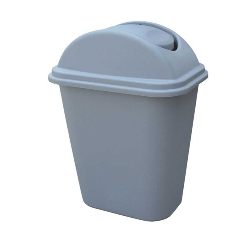 中号桶形垃圾桶60L 带盖 灰色(停用)
