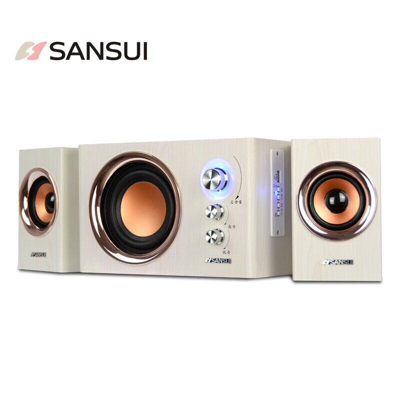 Sansui/山水 GS-6000-60A 电脑音箱台式可插卡低音炮音响 蓝牙版