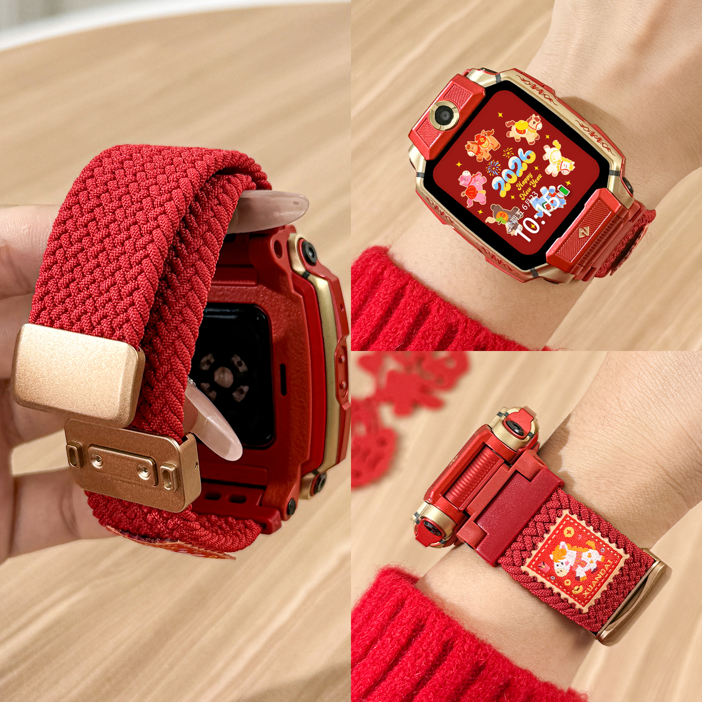 猫咪毛绒挂脖套适用小天才Z11电话手表表带3139B高清大图