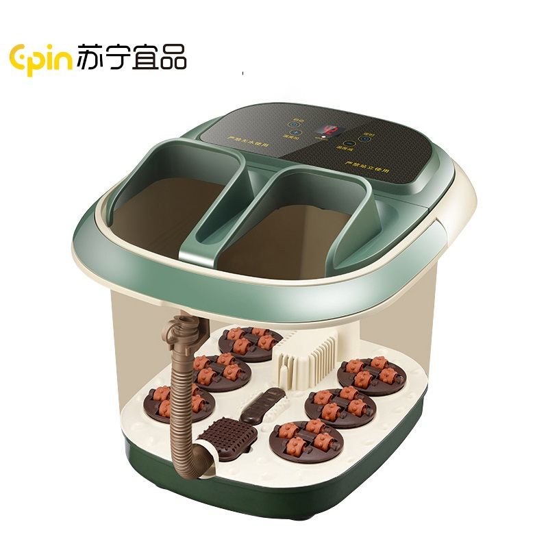 苏宁宜品 足浴盆 御汤1家用恒温加热按摩高深泡脚桶沐足神器升级电子款 YM-628(SNYP-ZYP10L-S01P)