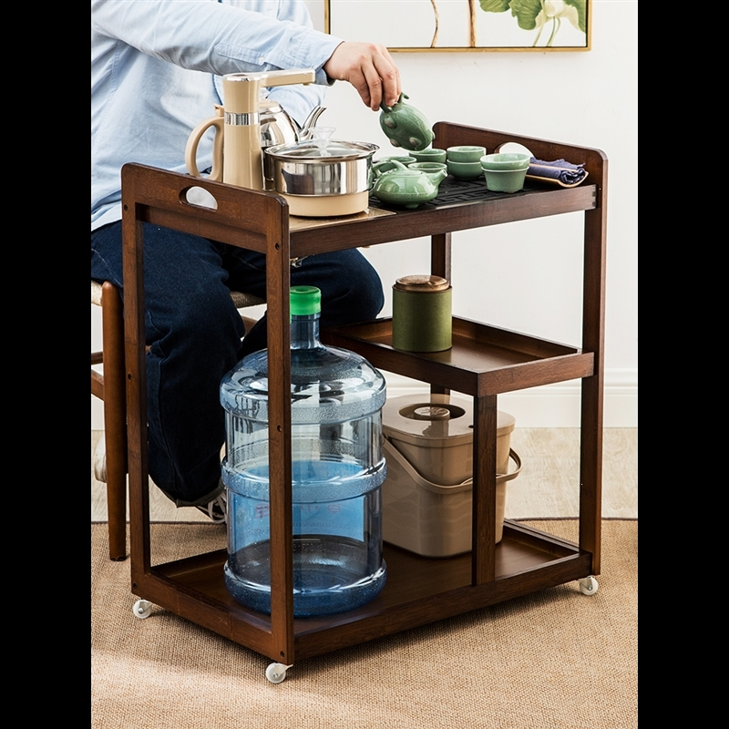 移动茶桌茶台家用小茶车客厅阳台简约功夫茶几迷你泡茶盘茶具套装