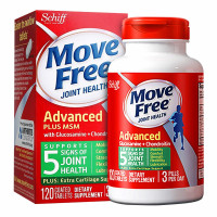 Move Free 氨糖软骨素钙片维骨力 美国进口 成人中老年人护关节膳食营养补充剂 MSM绿瓶120粒+白瓶75粒
