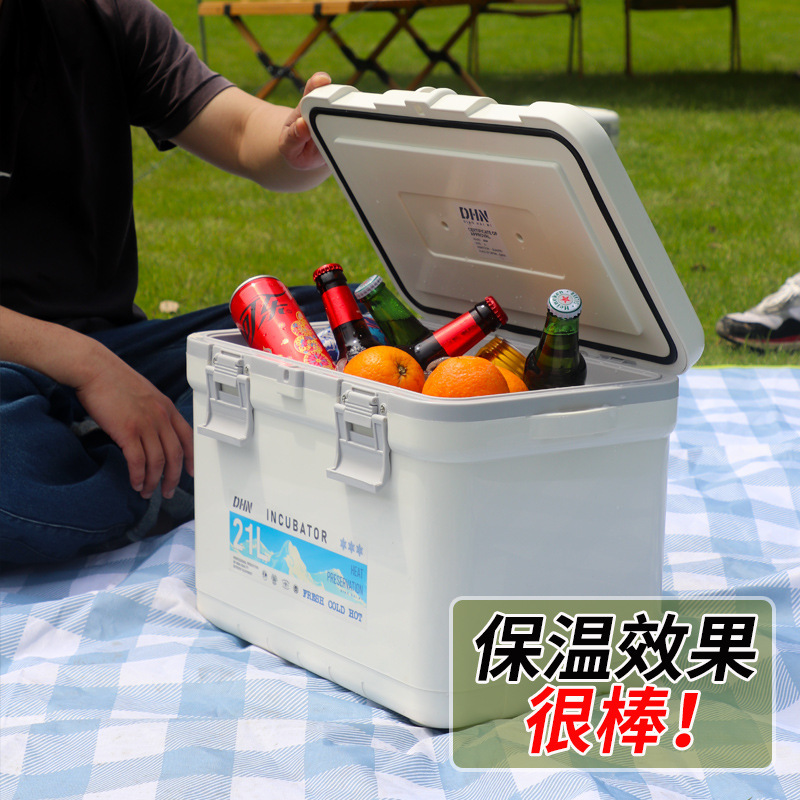 名凌保温箱冷藏箱 11L-米灰(配50个200ML冰袋)SSIG隔热技术高清大图