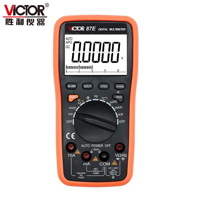 胜利仪器(VICTOR)VC86E 四位半高精度数字万用表 带USB接口自动量程专业电工万能表高清大图