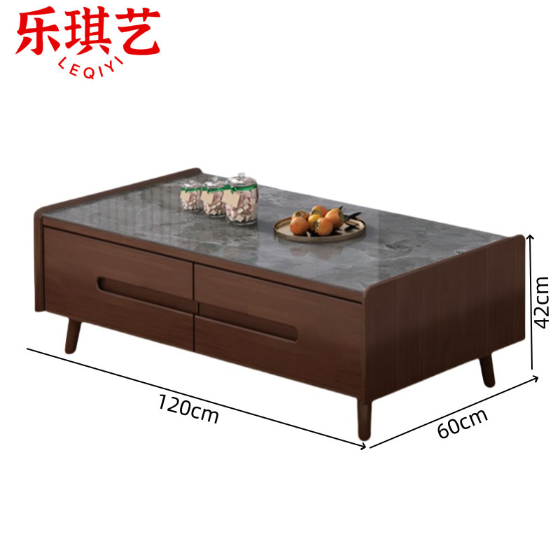 乐琪艺 岩板长茶几 1.2m 个高清大图