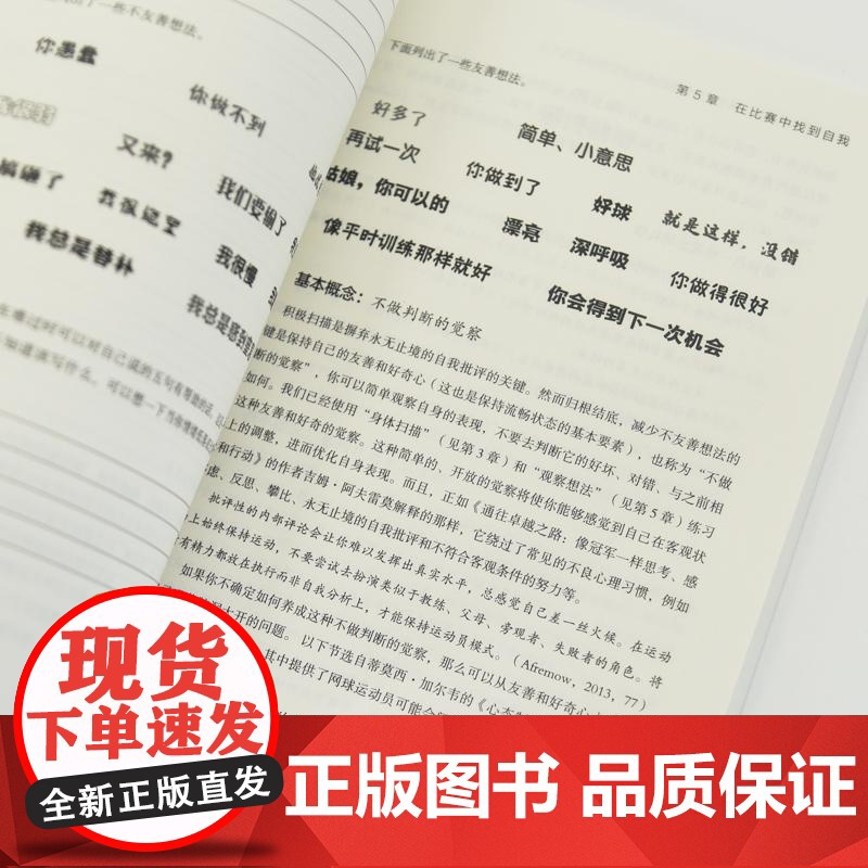 运动中的流畅体验 基于正念训练的*运动表现实践方法 心理疏导情绪管理书籍 运动心理学 正念情绪控制 精神焦虑症的自救高清大图