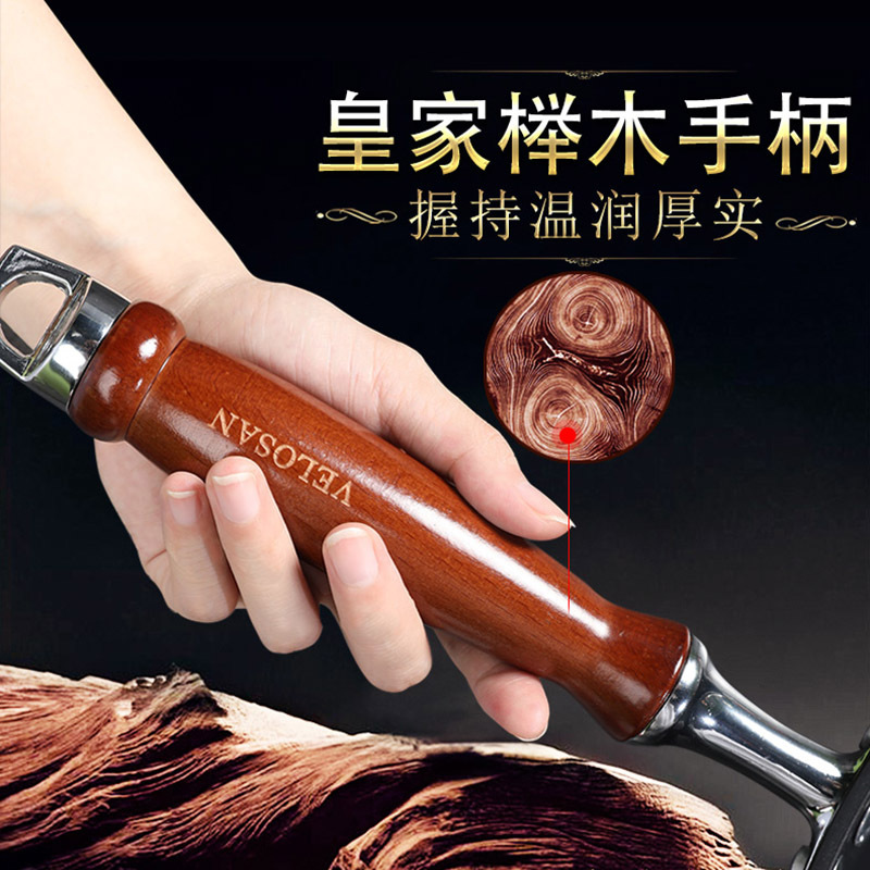 VELOSAN韦诺森德国炒锅无涂层炒菜锅精纯熟铁锅具燃气电磁炉通用