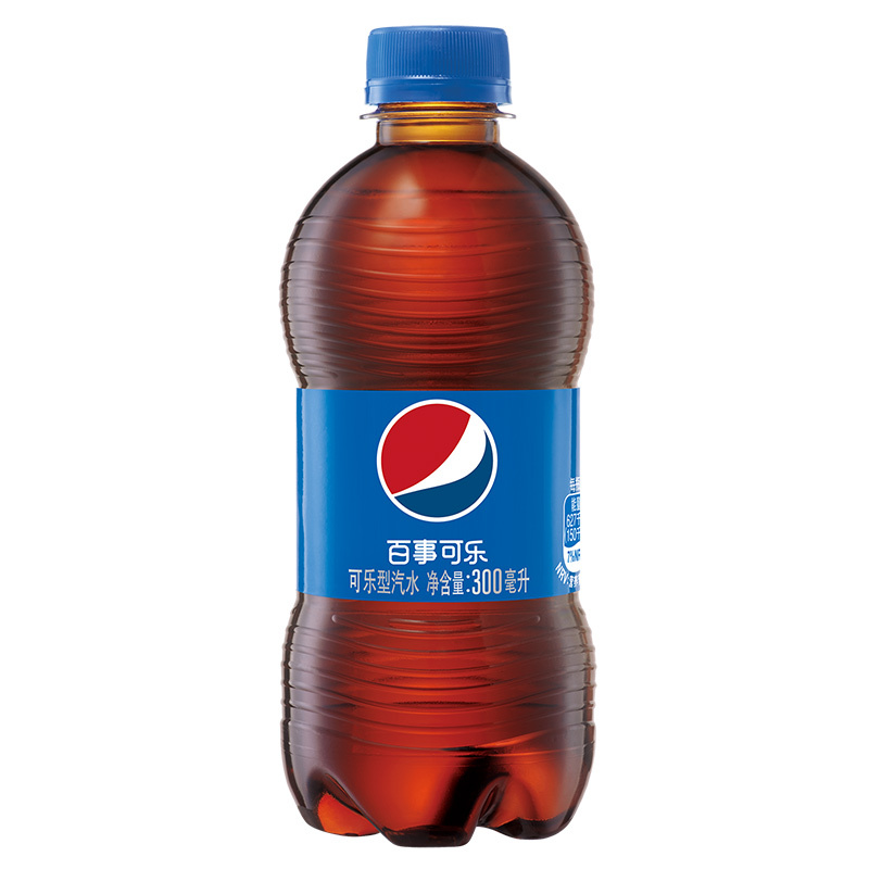 百事可乐 可乐型汽水300ml*12瓶塑包 碳酸饮料(新老包装、纸箱/塑包随机发货)高清大图