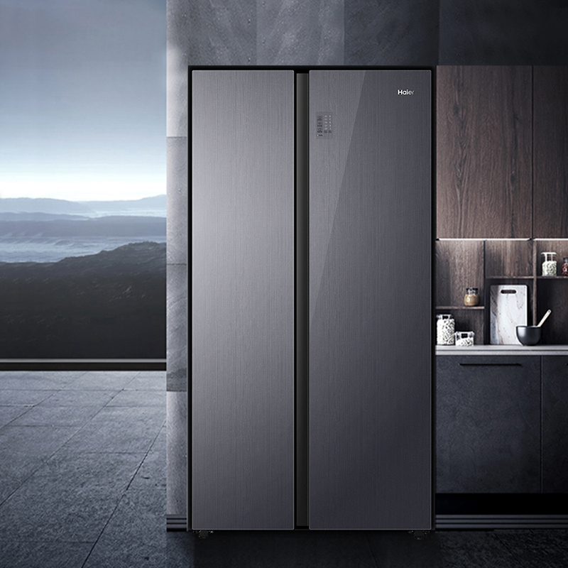 海尔haier对开门冰箱540升容量家用风冷变频一级能效干湿分储净味除菌