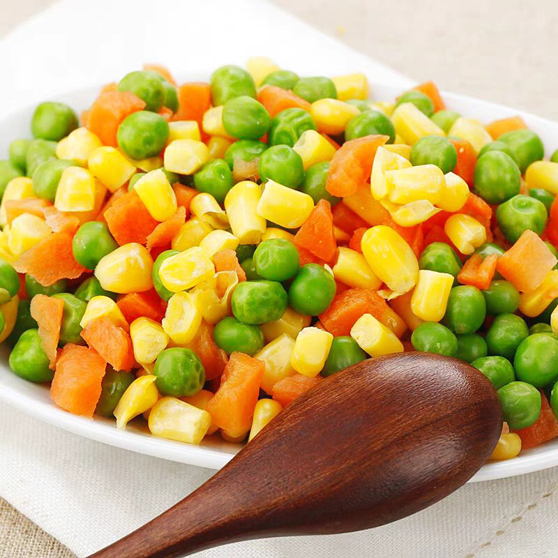 燕域田园冷冻蔬菜速冻混合蔬菜粒1500g什锦混合菜青豆玉米轻食营养500g/袋*3