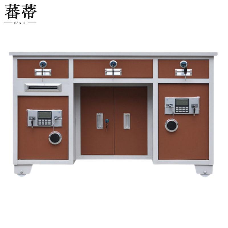 蕃蒂 电子保险桌1.3米双柜张高清大图