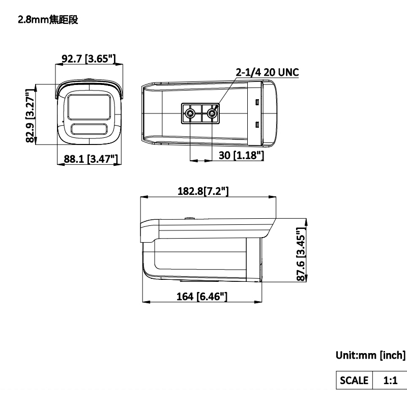 海康威视(HIKVISION) DS-2CD2T4SX-THK 4MM 监控摄像头 枪机 (单位:台) 白色