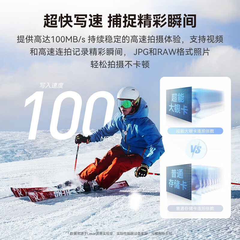 雷克沙SD卡64GB V30单反微单相机摄像机数码相机高速存储卡高清大图