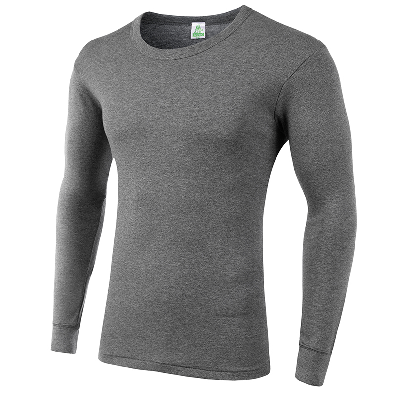 ab内衣中老年保暖内衣秋衣男棉毛衫薄款打底男士内衣上衣纯棉单件