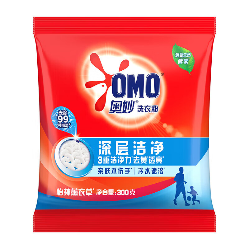 奥妙深层洁净洗衣粉 300G 单位: 单位:袋
