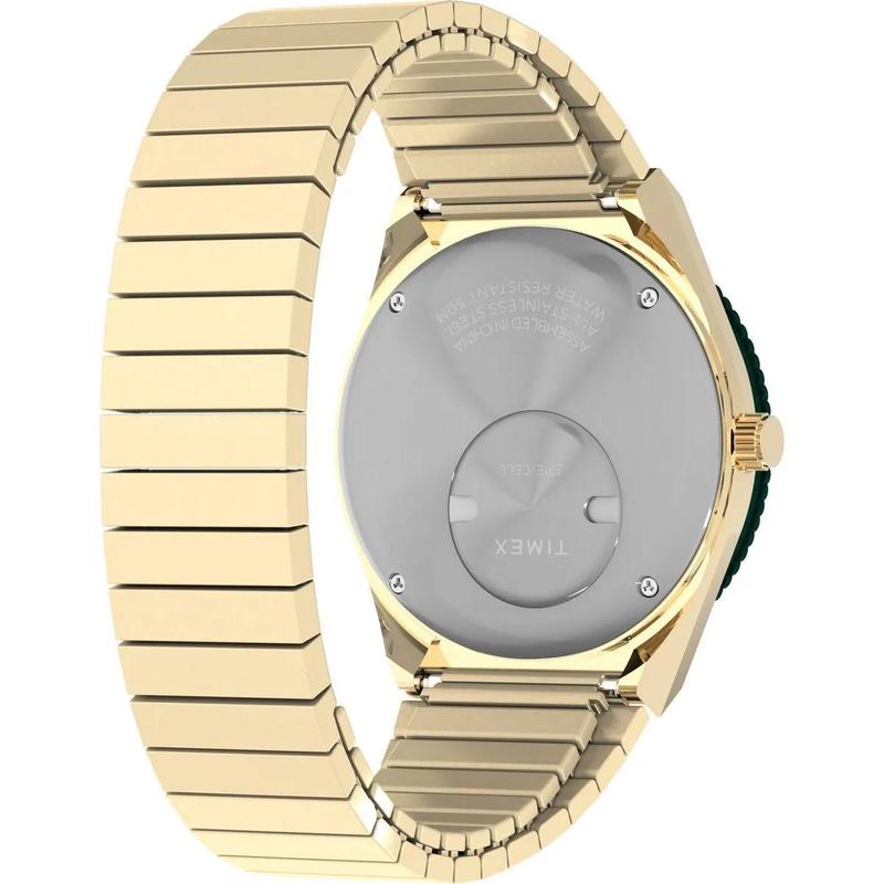 TIMEX石英表绿色玛瑙表盘时尚休闲女士表高清大图