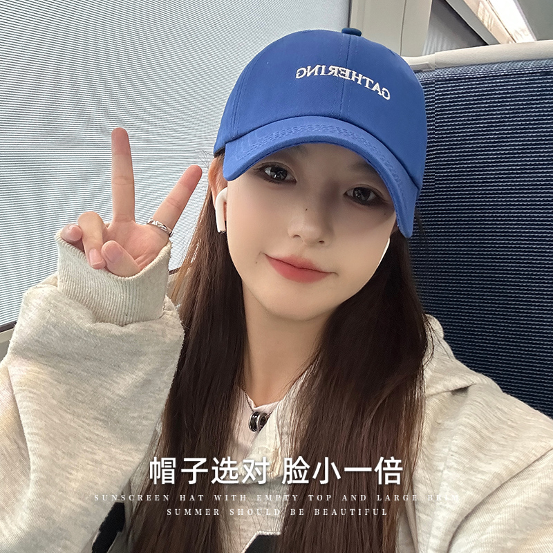 棒球帽女2025新款深顶宽帽檐鸭舌帽潮大头围显脸小加大加深帽子0高清大图