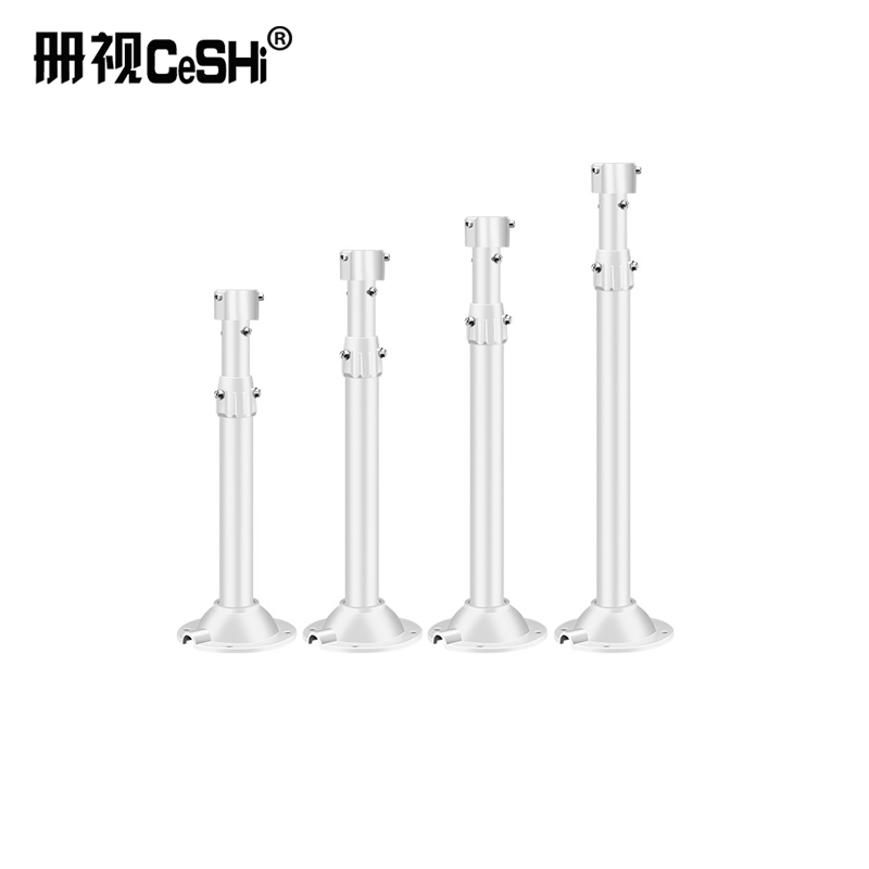 册视安防监控高速球型机铝合金伸缩云台球机吊装支架100-200cm个高清大图