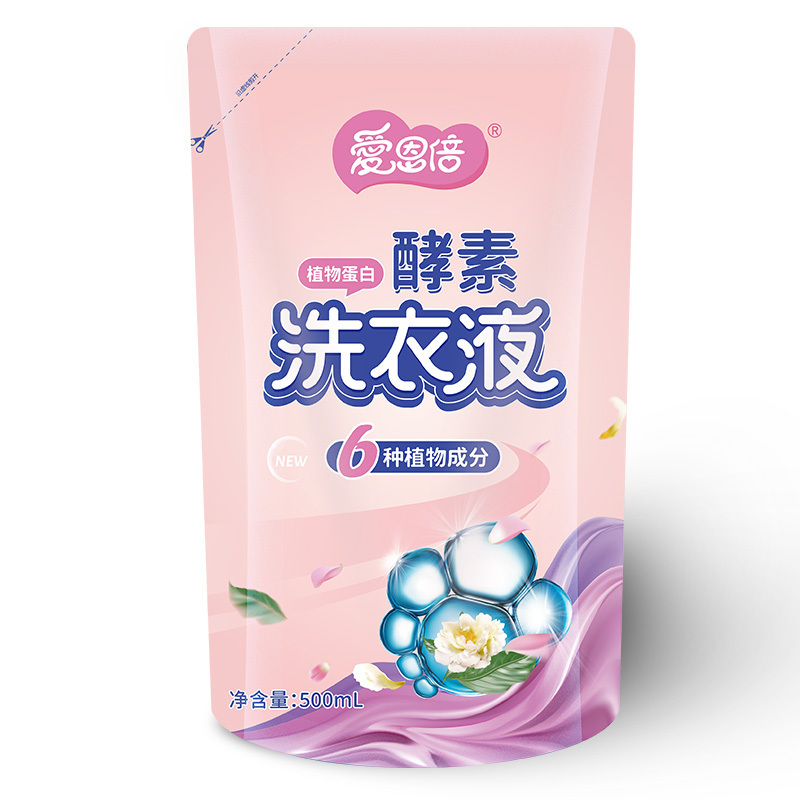 爱恩倍酵素洗衣液500ml袋*4包高清大图