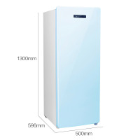 海尔(Haier)151升家用侧开门立式冷柜 母婴无霜冰柜 可调抽屉小冰箱 母乳柜储存冷冻柜BD-151WMY