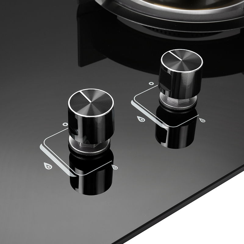 灶具T2953钢化玻璃直燃火天然气台嵌俩用JZT-B8333高清大图