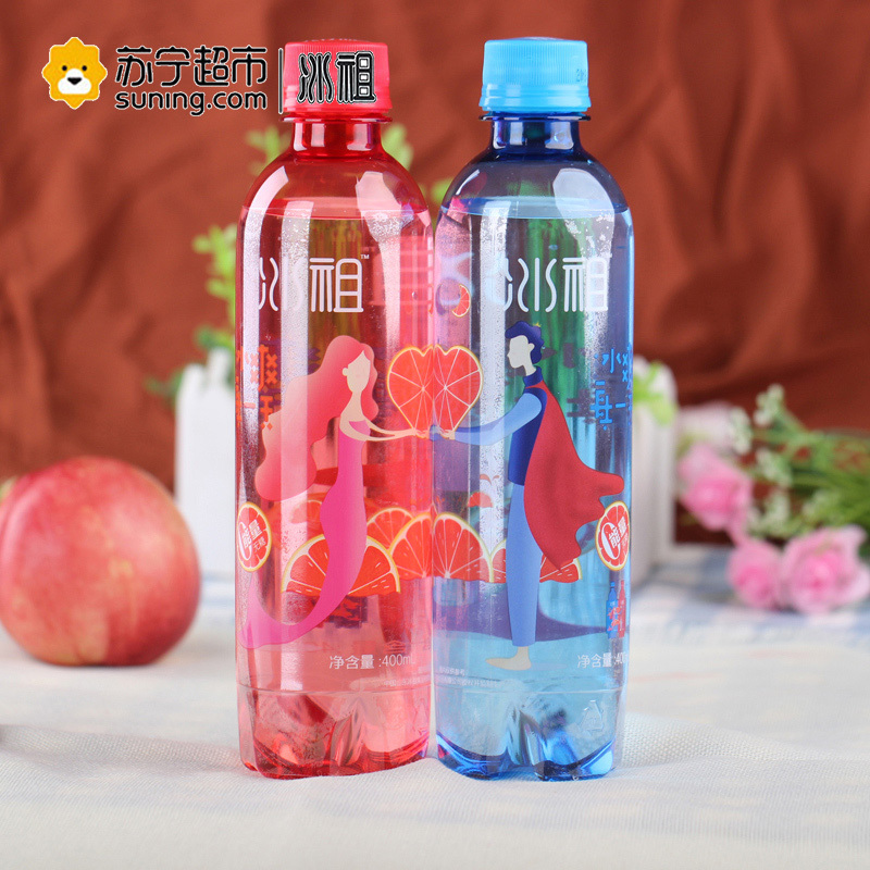 韩国进口 冰祖苏打气泡水(西柚味汽水)400ml*4瓶