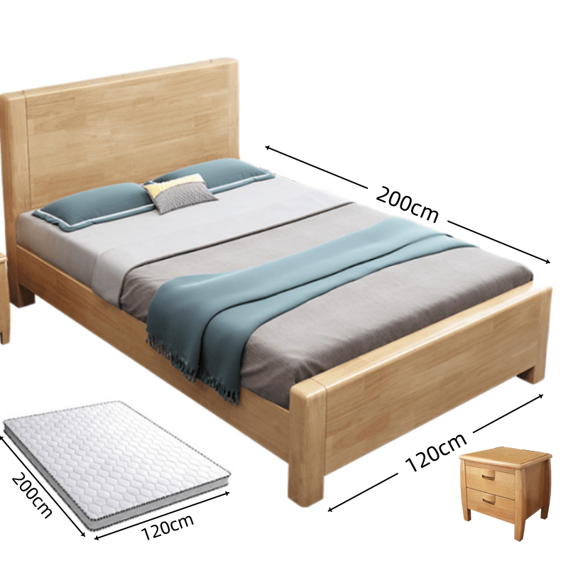 豫龙都 宿舍床床垫床头柜1.2m套