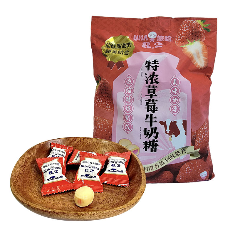 悠哈牛奶糖UHA特浓牛奶糖多口味结婚喜糖零食品袋装1000g高清大图