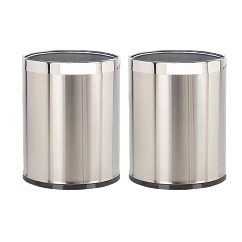 卫未来 不锈钢垃圾桶 14L单层不锈钢 个高清大图