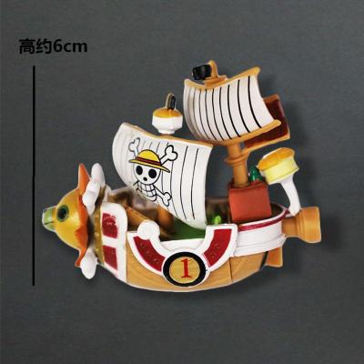 太阳号船(强磁冰箱贴) 中号 海贼王冰箱贴路飞立体3D航海王磁性贴日本个性卡通创意可爱磁铁贴