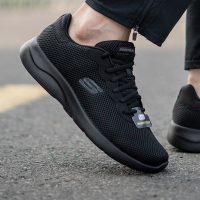 Skechers/斯凯奇男鞋新款健步鞋透气轻质缓震运动休闲鞋58362-BBK ZP