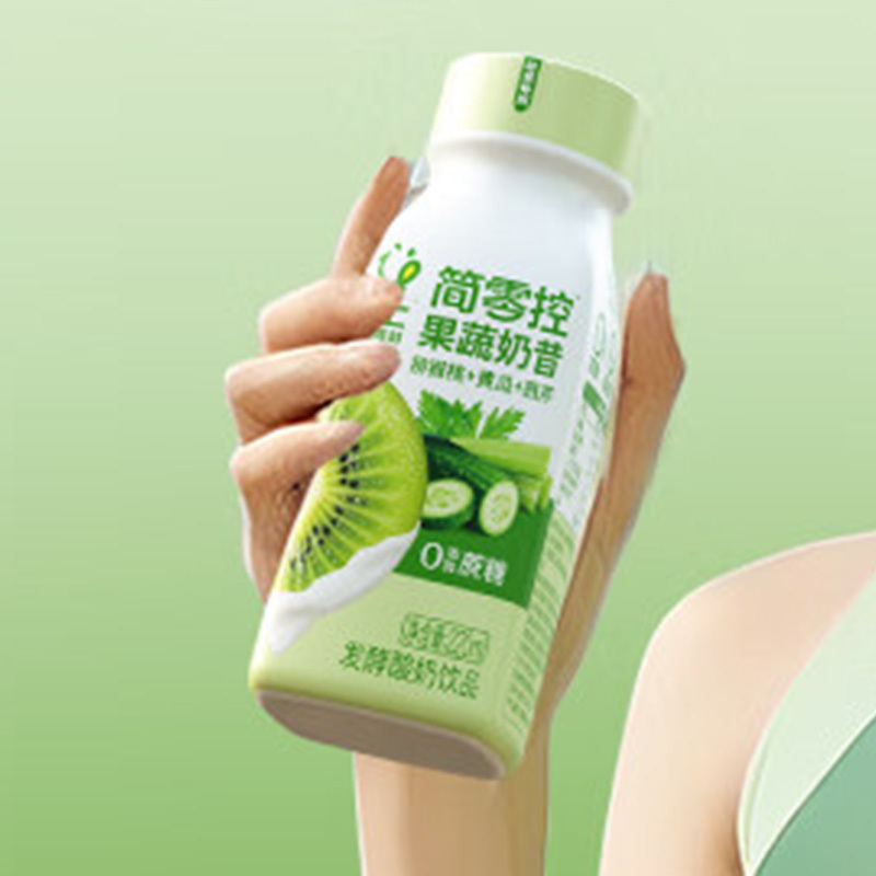轻上果蔬奶昔猕猴桃黄瓜西芹果蔬低脂代餐饮品饮料220ml*10瓶高清大图