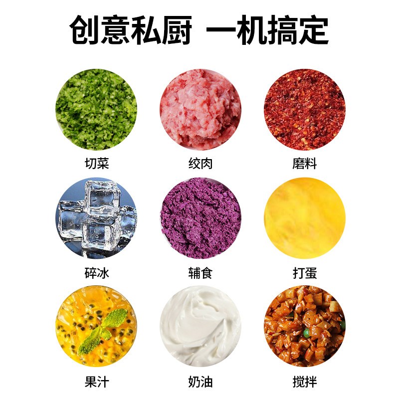 福腾宝（WMF）家用小型打肉馅碎菜饺子馅迷你绞肉机搅拌机