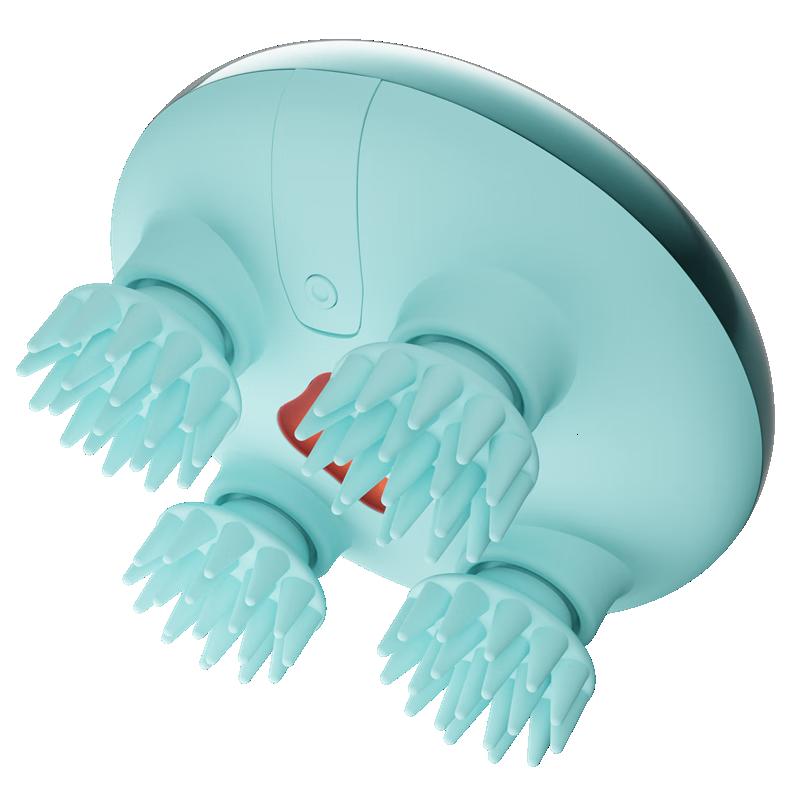 奥佳华(OGAWA)智能头部按摩仪按摩器干湿两用轻巧便携放松OG2901 冰川蓝