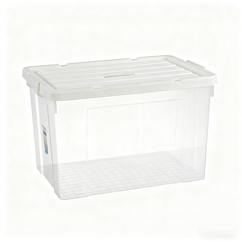 百晟长恒 BSCH-A81GS 55L 防水防潮透明整理收纳箱(计价单位:个)白盖透明