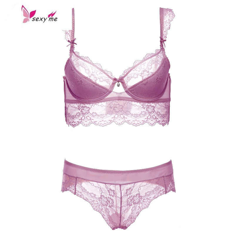 夏天透气网纱大码胖mm内衣性感聚拢收副乳透明胸罩薄蕾丝文胸 FISH BASKET胸罩