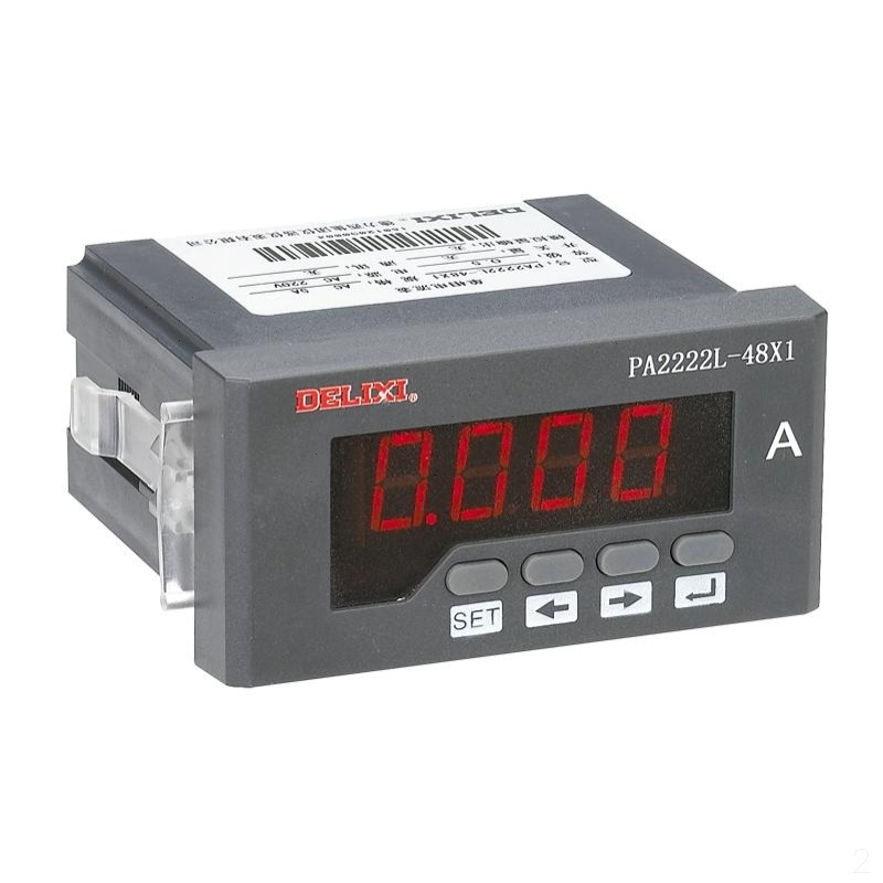 DELIXI ELECTRIC PA2222C-48X1 电流表 5A PA2222C系列数显电流表48CX15A
