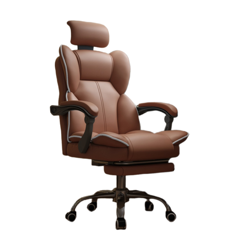 蕃蒂转椅咖色+脚踏把高清大图