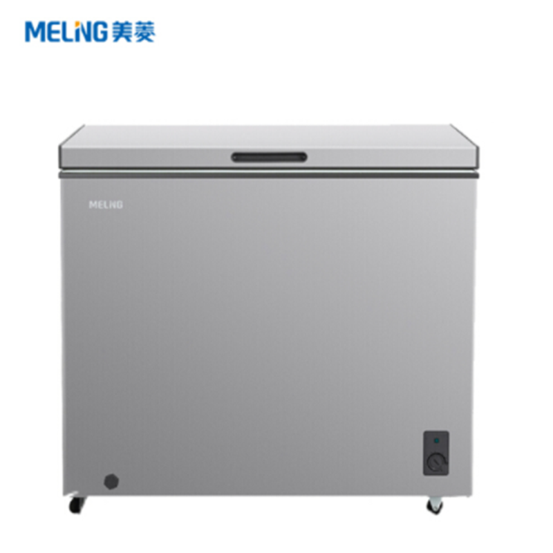 美的(Midea) JH冰柜 256升家用商用冰柜 冷藏冷冻单温转换冷柜 大容量卧式变温冰箱