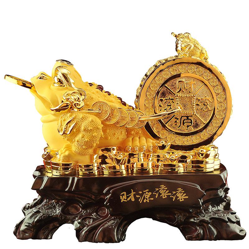 美帮汇金蟾摆件金蝉工艺品财源滚滚蟾蜍摆设开业客厅收银台开店礼品高清大图