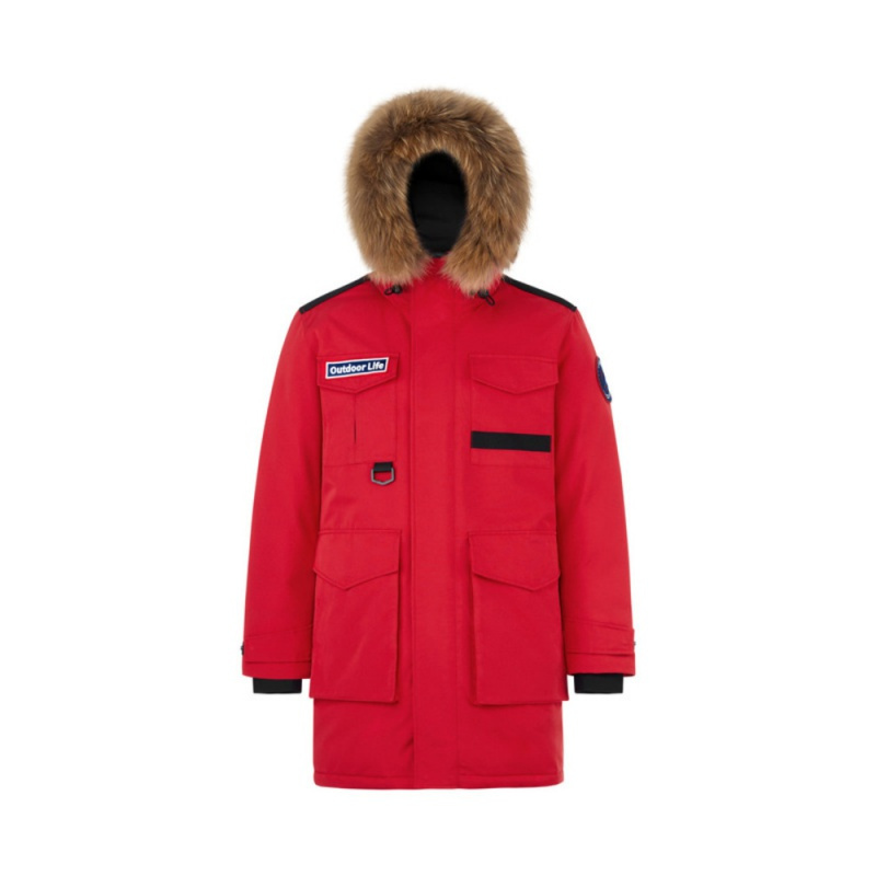 波司登官方旗舰店正品2021新款极寒系列中款毛领冬季鹅绒羽绒服