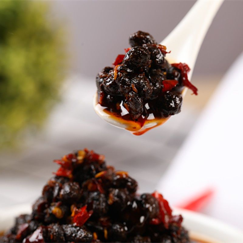 特产农家风味豆豉辣椒酱瓶装自制下饭菜豆豉酱 450g*1瓶