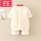 可莉允婴儿薄棉衣服秋冬装中国风男女宝宝加棉连体衣汉服满月新生儿爬服棉服