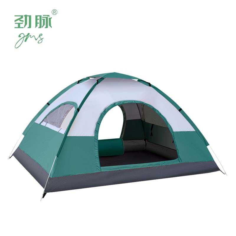 劲脉 野营防晒帐篷 橙色-200*200*135CM 顶高清大图