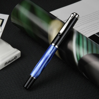 百利金(Pelikan )M205金笔大理石纹钢笔墨水礼盒套装 圆形礼盒