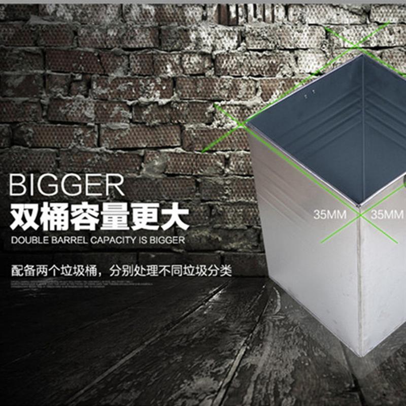 不锈钢户外垃圾桶果皮箱_市政物业公园街道分类垃圾箱室外环卫筒