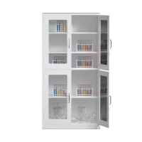 尔迈 药品柜铁皮柜试剂柜实验室化学品安全柜防腐蚀柜仪器柜样品柜 上下对开玻璃门