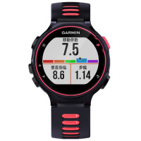 Garmin佳明forerunner735XT游泳骑行跑步铁人三项光电心率运动防水智能功能手表防水50m(黑粉色)