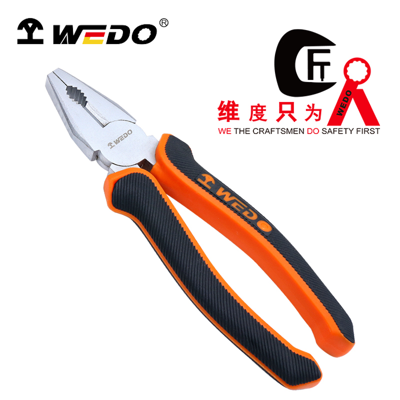维度WEDO钢丝钳手钳克丝钳老虎钳钳子(德标工业级)7寸180mm HG351-07 /把高清大图